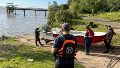 Buzos tácticos de bomberos continúan operando en Fray Luis Beltrán. (Bomberos Voluntarios Rosario)