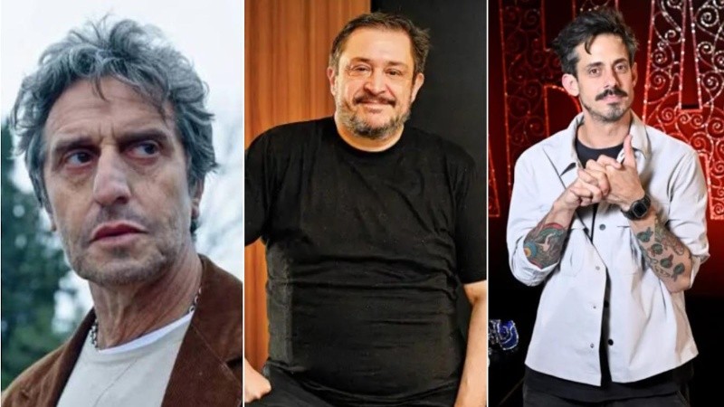 Diego Peretti, Hernán Casciari y Rada.