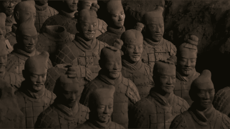 45% hombres, 33% mujeres, 22% niños: la composición real del taller de Qin Shi Huang.