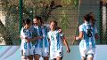 La selección argentina ganó su primer partido del torneo. Foto: AFA.