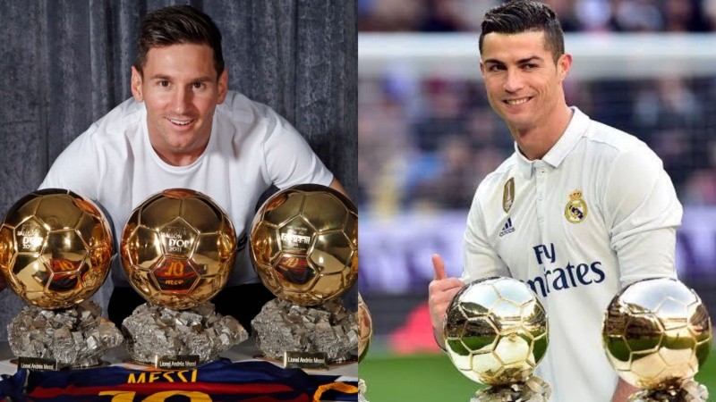 Messi y Cristiano, los que tienen más Balones de Oro en la historia del fútbol.
