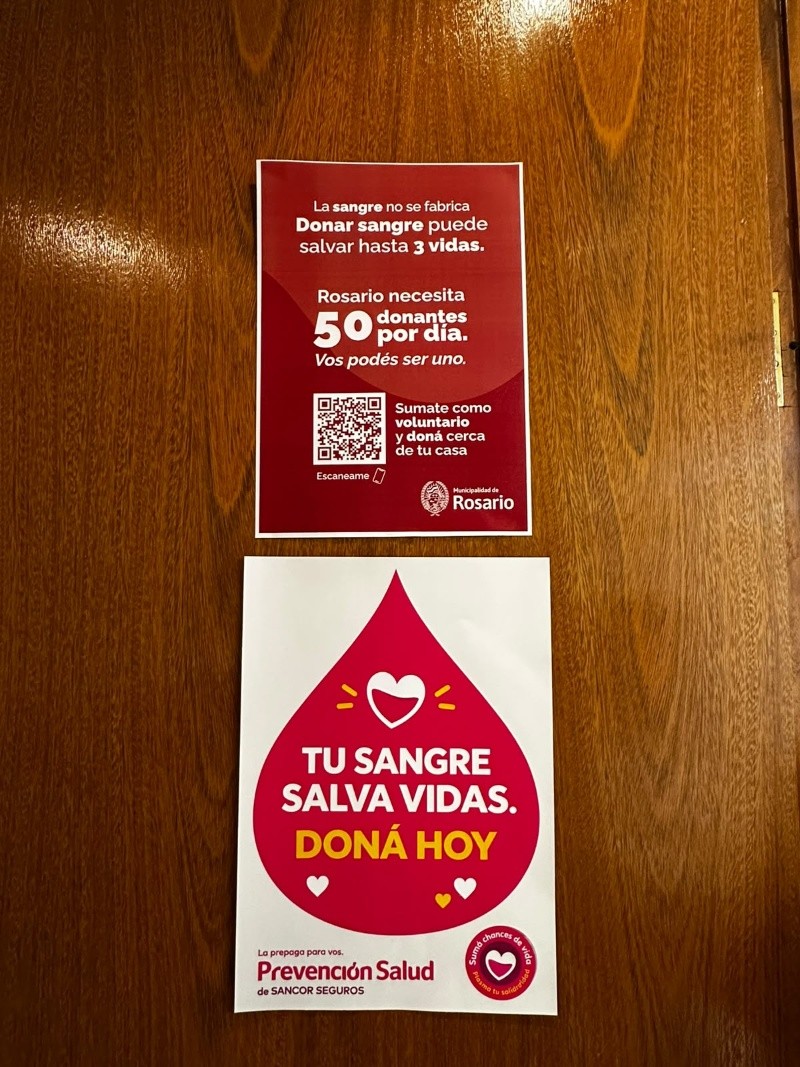 &nbsp;Rosario necesita 50 donantes por día