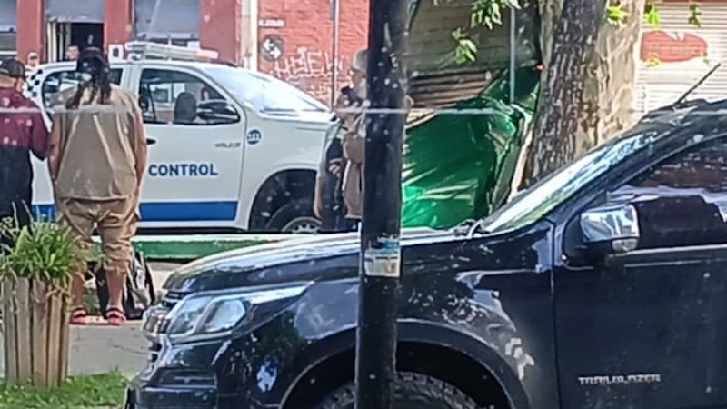 Así quedó el coche municipal.