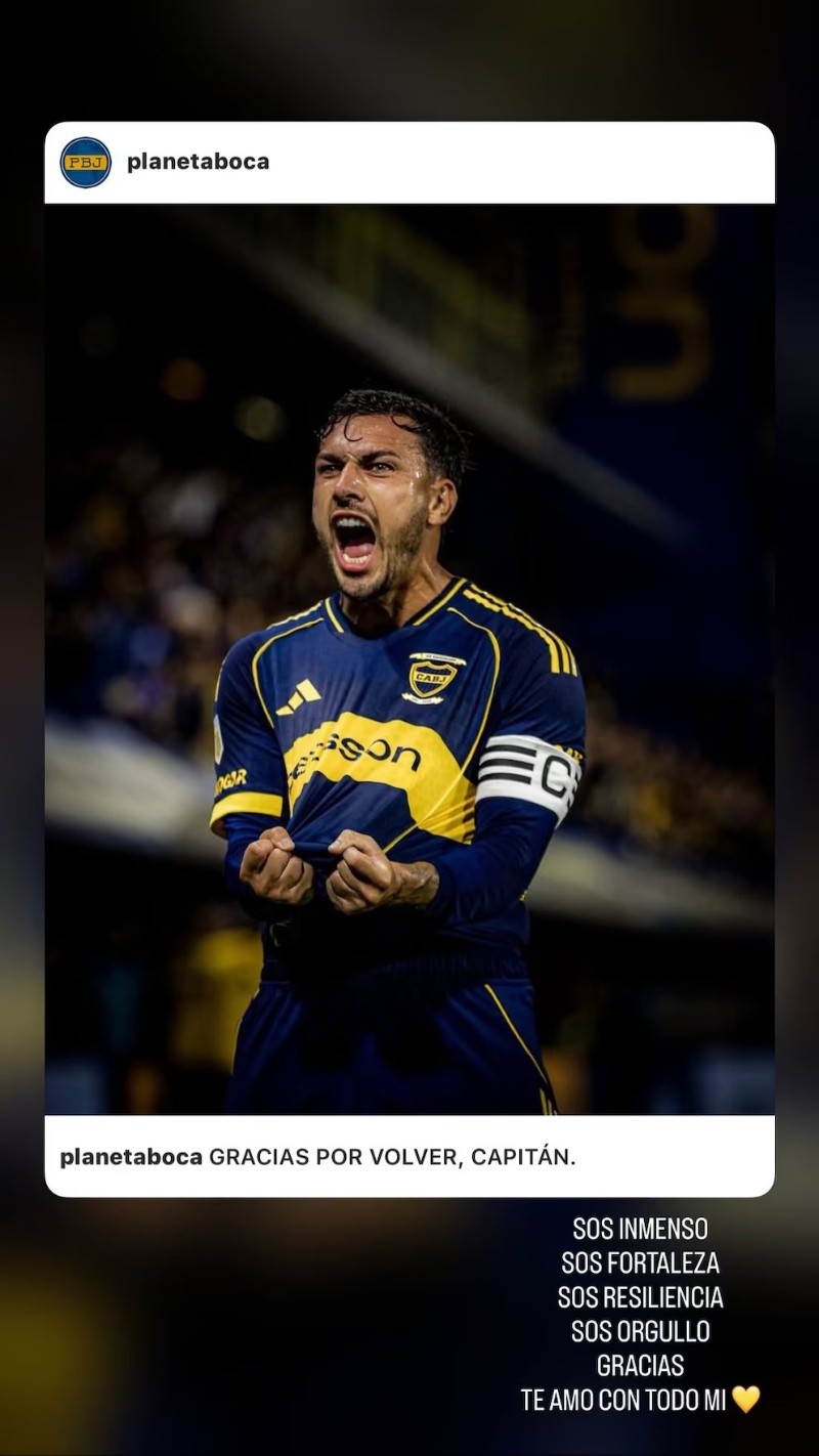 &nbsp;La historia de Instagram que le dedicó la mujer de Paredes al futbolista.