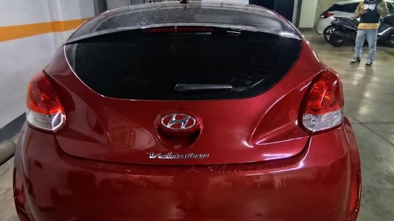 El coche incautado. foto: PDI.