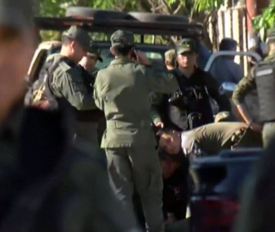 El operativo por el siniestro vial en Olavarría al 1300 bis. Imagen: El Tres.