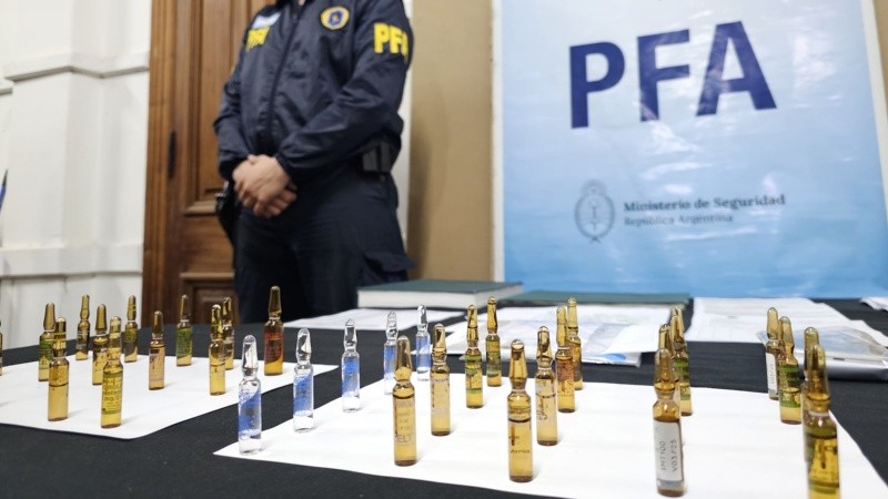 Las ampollas que fueron secuestradas este jueves.