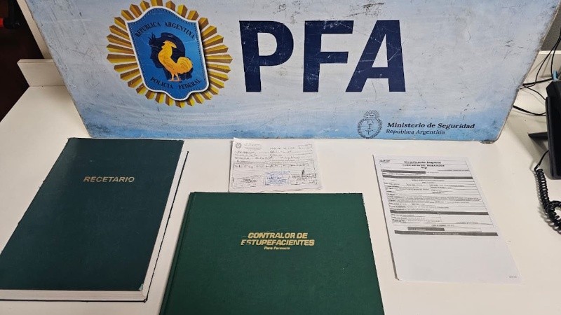 Parte de la documentación secuestrada.