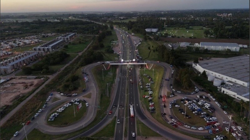 El primer tramo habilitado del tercer carril de la autopista a Santa Fe.