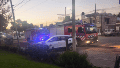 Bomberos de Funes trabajando en el lugar. (InfoFunes)
