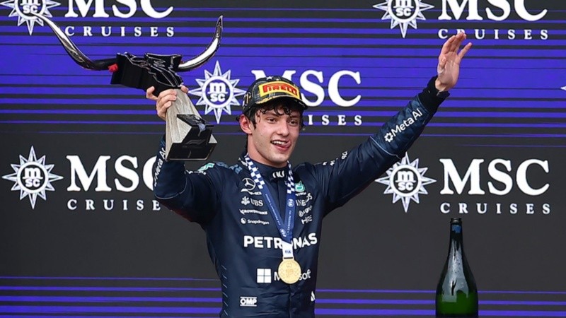 Antonelli volvió a ganar en el Gran Premio de Estados Unidos. (EFE)