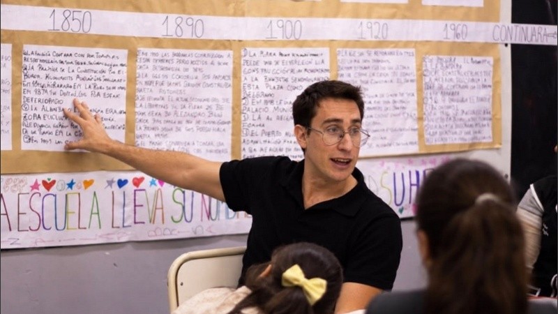 El docente e historiador Camilo Scaglia