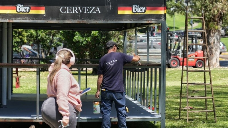 &nbsp;Por las dudas, el armado comenzó con más tiempo este año. (Alan Monzón/Rosario3)