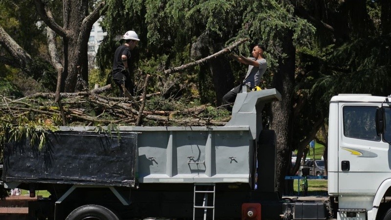 Este año, se capacitó a los responsables de cada stand con enfoque en situaciones de clima adverso. (Alan Monzón/Rosario3)