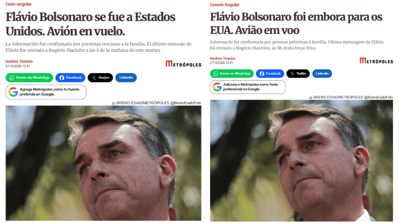 El portal de noticias Metropoles confirma la huida.