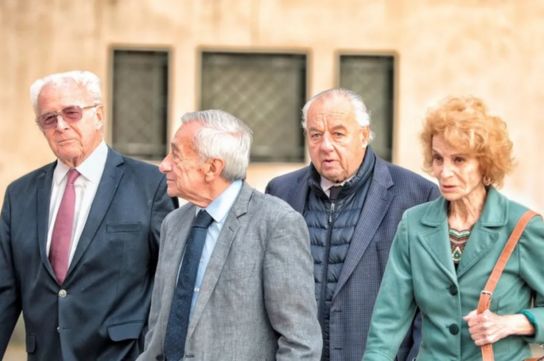 Falistocco y Gutiérrez (en el medio) anunciaron que dejan la Corte el 30 de noviembre; Spuler y Gastaldi (izquierda y derecha) ya habían renunciado.