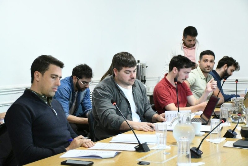 La comisión durante el debate este martes (Concejo Rosario).&nbsp;