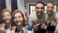 Scaloni con su mamá, Eulalia.