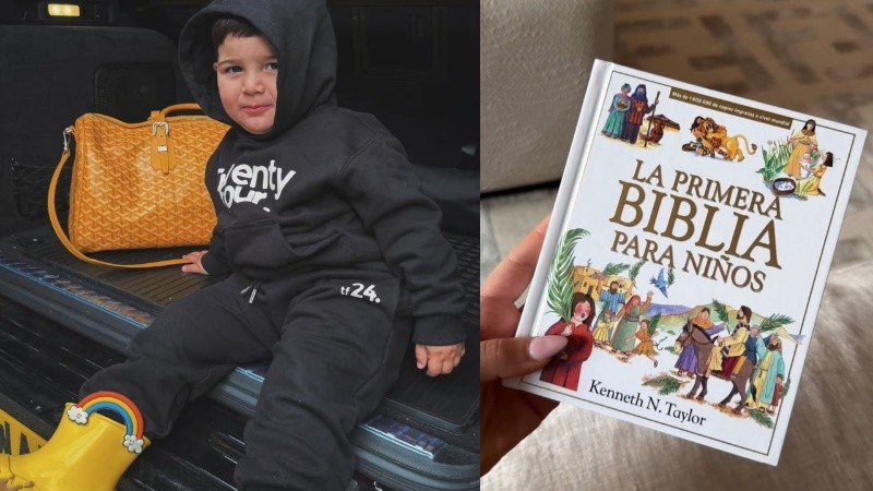 Los papás le regalaron una bibilia