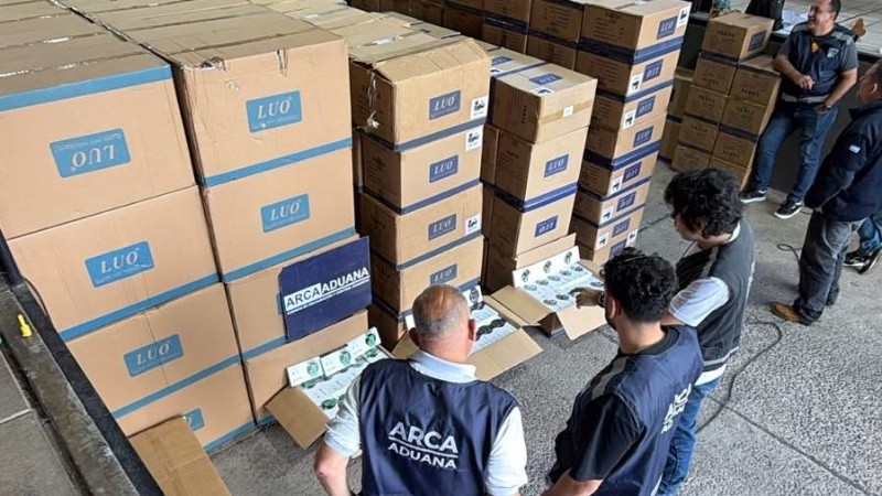 La mercadería incautada.&nbsp;