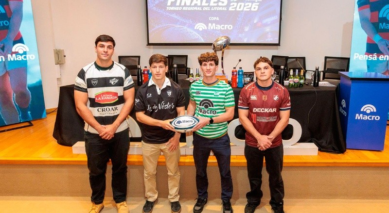 Los semifinalistas de Segunda División: Alma-Logaritmo y Uni (SF)-CRAR. Crédito: Franco Perego / Rugby Click.&nbsp;