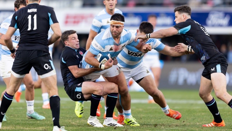 Entre el Mundial 2023 y el presente, Facundo Isa con Los Pumas jugó en Julio de 2025 ante Inglaterra sin buen rendimiento. Crédito: Prensa UAR / GaspaFotos