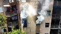 Dramático incendio y evacuación en un complejo de edificios de Ovidio Lagos y Amenábar.