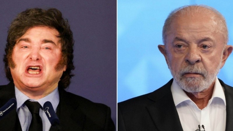 Javier Milei y Lula Da Silva.
