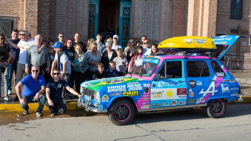 El auto con el que partirán rumbo a Brasil