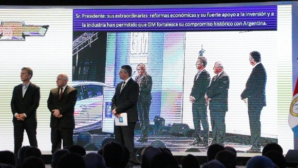 El agradecimiento de la presidenta  de Generals Motors a Mauricio Macri.