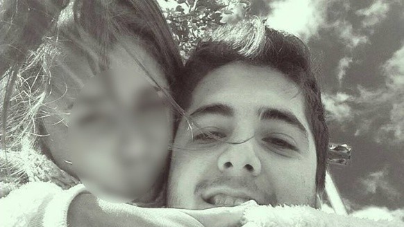 La foto que la novia de Fabricio subió a su perfil de Facebook.