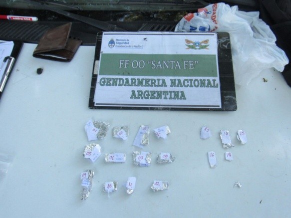 La droga decomisada.