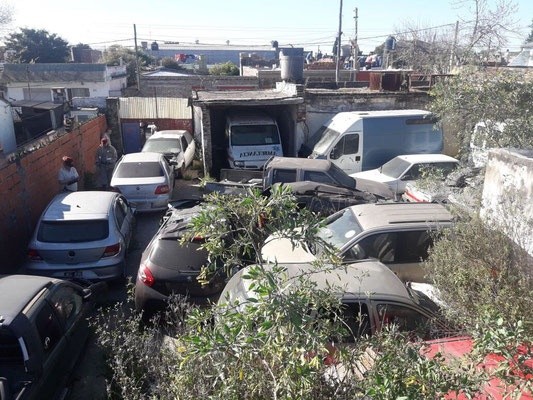 El predio clausurado por la Municipalidad. 