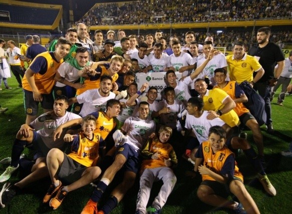 El festejo de los pibes