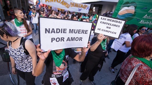 La movilización avanzó por el centro de la ciudad.