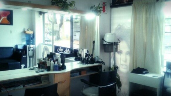 La peluquería de José Alberto por dentro. 