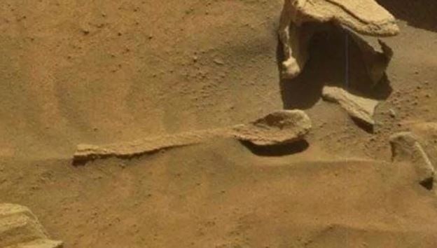 La imagen la tomó el rover Curiosity.