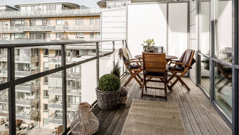 Balcón terraza como el que promueve el municipio