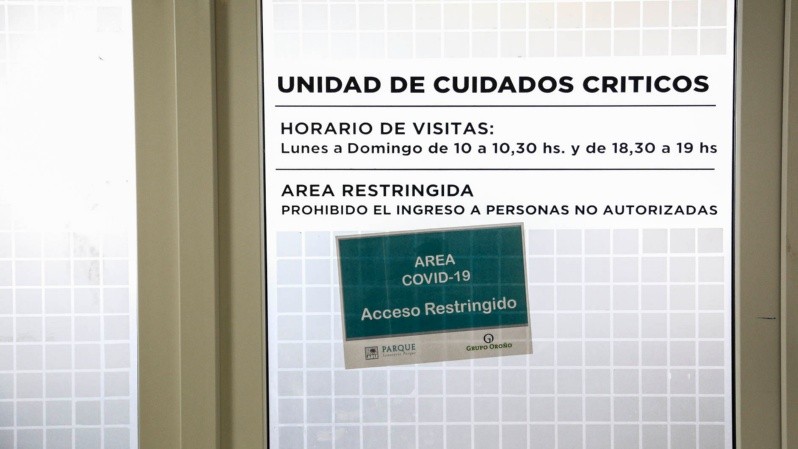 La Unidad de Terapia Intensiva en el tercer piso del Sanatorio céntrico. (Alan Monzón/Rosario3)