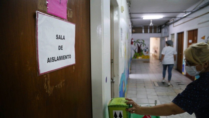 Una de las zonas del hospital donde se encuentran las salas de aislamiento. (Alan Monzón/Rosario3)