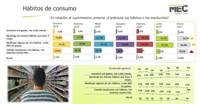 Hábitos de consumo en Región Centro enero 2021 (Mec)