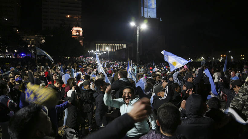 El Monumento a la Bandera fue el epicentro de los festejos en Rosario. (Alan Monzón/Rosario3)