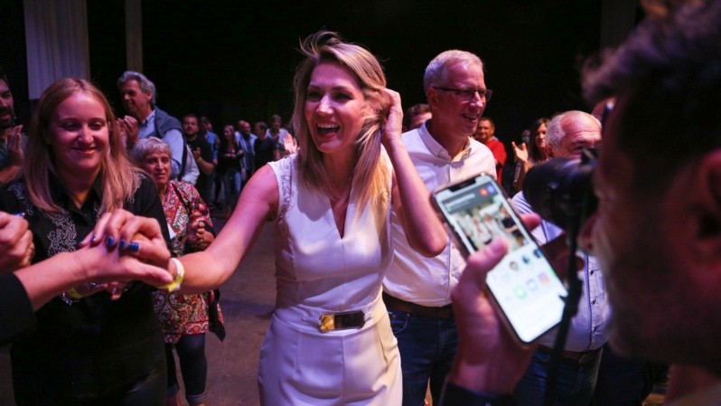 Losada Festejó en Rosario este domingo por la noche. (Foto: Alan Monzón/Rosario3)