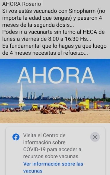 falso mensaje coronavirus