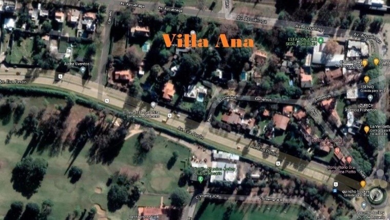 Ubicación del proyecto de Villa Ana