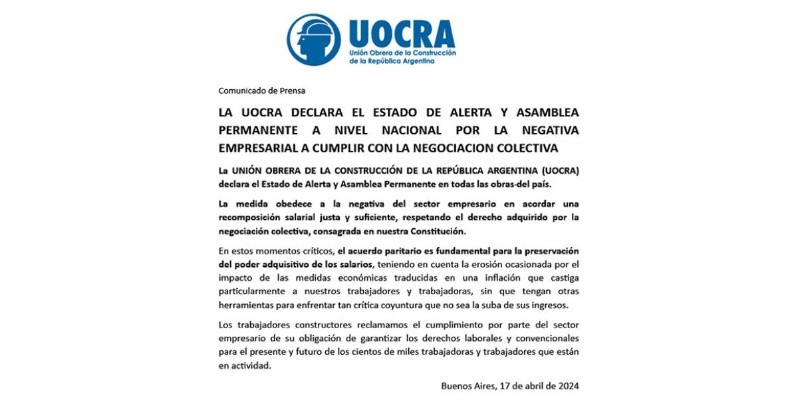 Comunicado de prensa