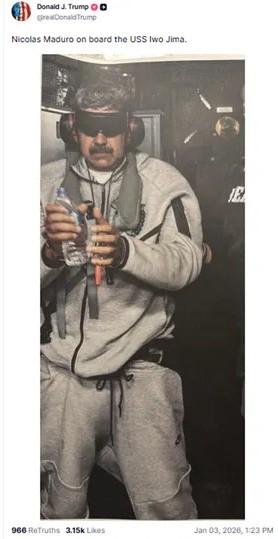 Donald Trump confirmó que Maduro es llevado a Nueva York.&nbsp;