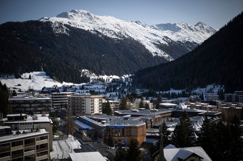 Davos se prepara para el Foro Económico Mundial (EFE).