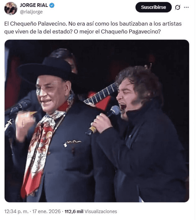 &nbsp;El tuit de Jorge Rial.