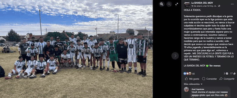 Bahía Blanca: brutal agresión a una árbitra en un partido de fútbol amateur.
